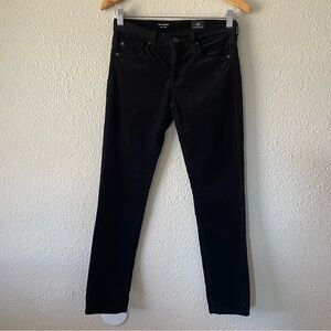 AG Adriano Goldschmied Velvet The Legging Super Skinny Pants Women’s 26 Black